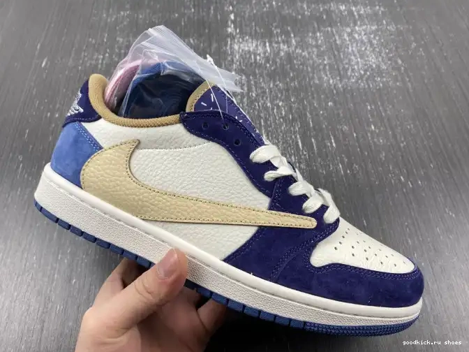 Cheap DM7866-808 TRAVIS CUSTOM JORDAN 1 X AIR SCOTT 0427